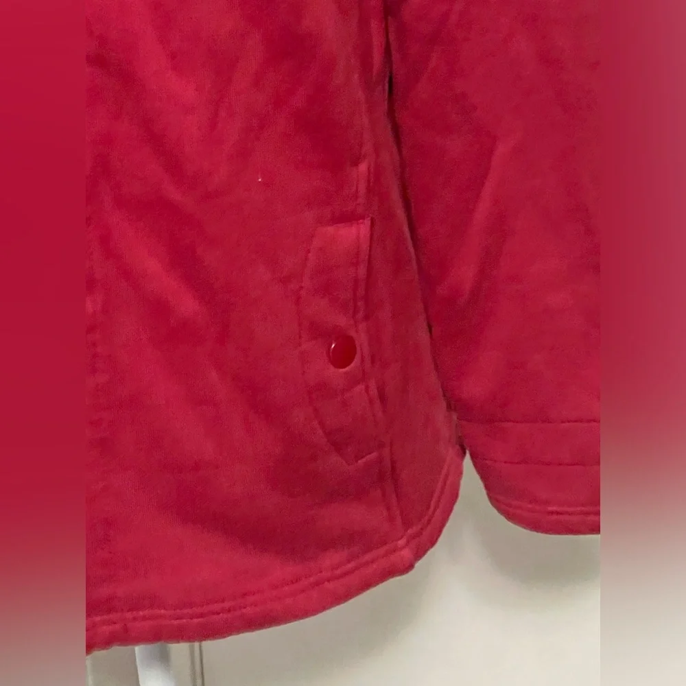Columbia Women’s XL Red Fleece Lined Zip Jacket Coat Full Zip Soft Shell Outdoor